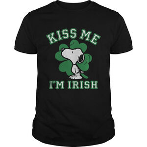 Snoopy Kiss Me Im Irish Shirt